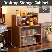 1个竹制彩色桌面收纳柜，面包柜，防尘架，可放置杯子、茶具、咖啡杯，适用于客厅、餐厅、厨房，现代风格，大容量，承重力强，适合家庭、书房使用，多层竹木架，珠宝展示架，手工艺品展示架，DIY珠子展示架
