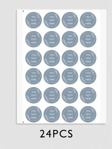 Custom Round Stickers, Vinyl Stickers Wedding, Personalized Thank You Stickers Business, Sage Party Favor Labels, Custom Circle Stickers - Type C - View 17