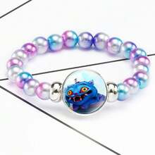 1条新款韩流风格珍珠链吊坠手链，釉面宝石手链，情侣手链，派对礼物首饰 - 彩色 - 查看 30