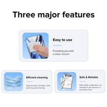 Llano Newly Upgraded Cleaning Cloths Polishing Cloth Efficient Cleaning For Cameras And Sensitive Electronics,Screen & Phone Cleaning - Blue and White - View 9