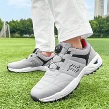 Unisex All-Weather Traction Lightweight Golf Shoes - Suitable For Lawn Course, Casual Wear And Outdoor Sports, Dual-Use For Course And Commute - White/Black/Gray Design, Casual Sports Shoes | Durable Rubber Sole, Versatile - Grey - View 2