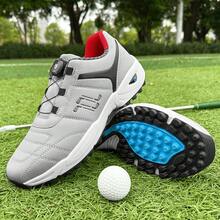 Unisex All-Weather Traction Lightweight Golf Shoes - Suitable For Lawn Course, Casual Wear And Outdoor Sports, Dual-Use For Course And Commute - White/Black/Gray Design, Casual Sports Shoes | Durable Rubber Sole, Versatile - Grey - View 11