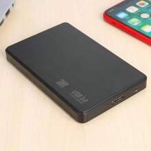 USB 3.0 Portable External Hard Drive Ultra Box SATA Storage Devices Case - Black - View 7