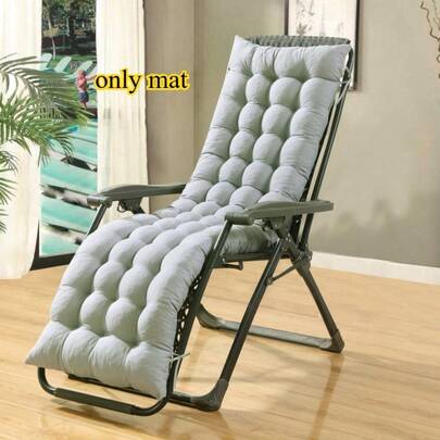 1PC Solid Color Long Thickened Cushion (Only Mat), Universal Breathable Lumbar Support Cushion, 162*52*10cm, Multiple Colors Available