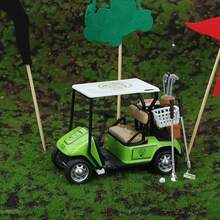 1pc Cute Golf Cart Model, Mini Creative Toy Model, Pull Back Operation, Golf Accessory, Golf Gift, 1:36 Scale Toy, Alloy, Suitable For Golf Training, Desktop Decor, Youth Toy, Party Game, Gift, Multiperson Interaction, Indoor/Outdoor Game, Lawn Entertainment, Gift For Men/Women, Sports Gift - Multicolor - View 5