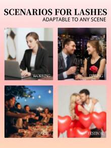 5 Pairs Luxurious Fluffy Strip Lashes, 3D Faux Mink False Eyelashes, Thick & Wispy Cat Eye Lashes, Soft Lightweight Reusable False Lashes, Natural To Dramatic Eye Makeup Look, Suitable For Daily Wear, Wedding, Party, Christmas, Halloween, Valentine's Day And Thanksgiving, Fluffy Fake Eyelashes Strip Lashes, Lashes, Eyelashes, Fake Lashes - Criss Cross lashes - View 12