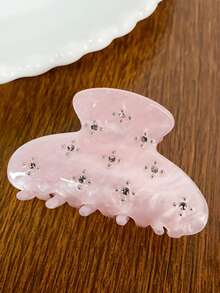 1pc/5pcs Geometric Pattern Casual EVA (Ethylene-Vinyl Acetate Copolymer) 2026 New Half-Round Beach, Travel, Party, Vacation, Back To School Sweet Hair Claw Clip Hair Accessory - Multicolor - View 4