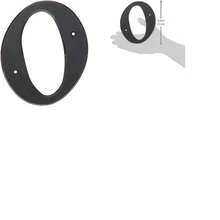 Hy-Ko Products 30210 Casa de plstico nmero 0 (cero), 6 pulgadas de alto, negro - black1+0 (cero) - Ver 4