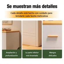 Mueble Para Zapatos Organizador De Zapatos 2 Puertas 100cm - Blanco - Ver 7