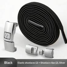 1双磁性鞋带 - 金属锁扣免系设计，快速系紧，适用于运动鞋，永不松脱，符合人体工学，不褪色，白色/粉色/黑色/彩色可选，适合妇女节、旅行必备、婚礼回礼、Y2K风格、卧室、汽车配件、厨房装饰等场合，可爱小物。 - 彩色 - 查看 13