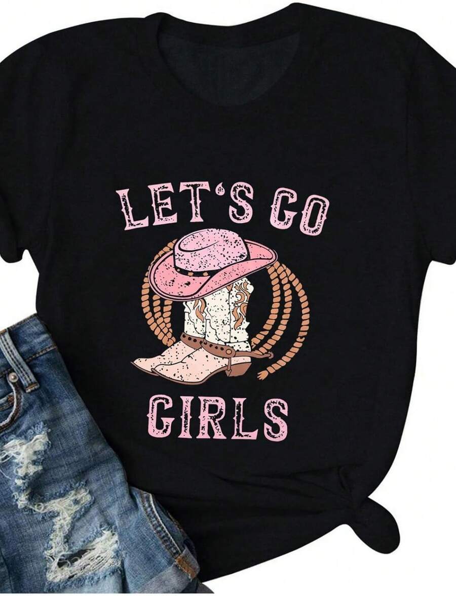 Women T-Shirts - 黑色 - 查看 1