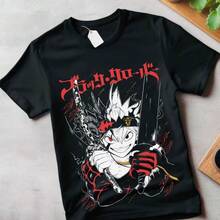 Asta Yuno T-Shirt Black Clover Anime Manga Asta Girl Gifts Black Shirt Gift - Black - View 8