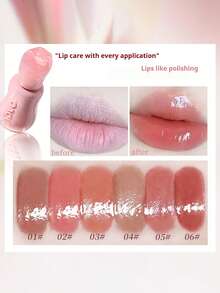 NOVO 滋润唇彩，不粘腻，自然润色，提亮唇色，适合冬季，打造Y2K可爱嘟嘟唇，时尚百搭，生日礼物佳选，派对必备，最佳颜色 - 02#草莓冰茶 - 查看 2