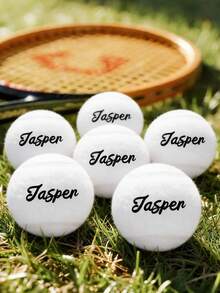 1/3/6pcs Custom Tennis Ball, Personalized Text Tennis Ball, Customized With Your Name, Multiple Colors Available, For Beginner Training And Match, Massage Pet Ball, Chew Toy, Custom Logo Tennis Accessory, Stress Relief Pet Supplies - Multicolor - View 15