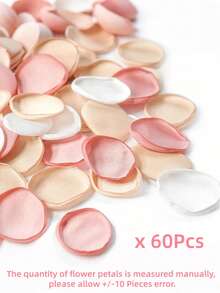 MEHELANY 300/60 cánh hoa hồng giả màu hồng sâm panh, thích hợp cho đám cưới lãng mạn, tiệc cô dâu, giỏ hoa cho bé gái, trang trí bàn tiệc, trang trí bánh cưới, thảm lối đi, kỷ niệm, ngày Valentine, sinh nhật, trang trí tiệc (màu hỗn hợp) (cánh hoa giả 1,26 inch) - bột sâm panh - Xem 7