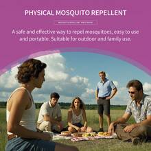 shixisi 1个可爱多功能物理驱蚊手环，经典女士款，户外露营派对驱蚊器，居家休闲电子驱蚊腕带，男士运动驱蚊腕带，运动风格，适合各种场合驱蚊防虫，柔软舒适，尺寸可调节，送礼佳品，男女通用 - 粉色 - 查看 3