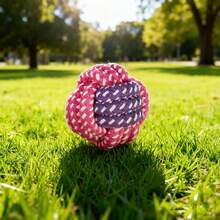 Best-Selling Braided Rope Dog Toys - Teeth Grinding, Durable Chewing & Teeth Cleaning (Fuchsia 7-Piece Set) - Multicolor - View 5