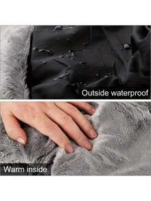 1双婴儿推车手套，分体保暖手套，加厚防风防水手套，适合冬季婴儿推车、婴儿车、电动车使用。 - 彩色 - 查看 3