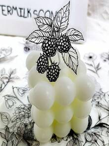 50 piezas de pegatinas transparentes de plantas en blanco y negro con estilo minimalista | Adecuadas para decorar teléfonos, maletas, computadoras, guitarras, libros y otros artículos - A - Ver 8