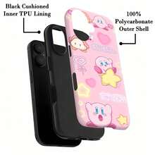 Fondo de pantalla rosa de  con una estética pixel art adorable. Esta elegante funda es compatible con iPhone 17, 16, 15, 14 Pro Max, 13, 12, 11, XR y XS Plus. Fabricada en TPU flexible, resistente a golpes y arañazos, ofrece una excelente protección contra caídas y un agarre cómodo. Es un regalo ideal para familiares, amigos y seres queridos, y una opción perfecta para festivales. - Blanco - Ver 6