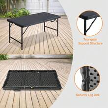 Outdoor Dining Tables - Black - View 1