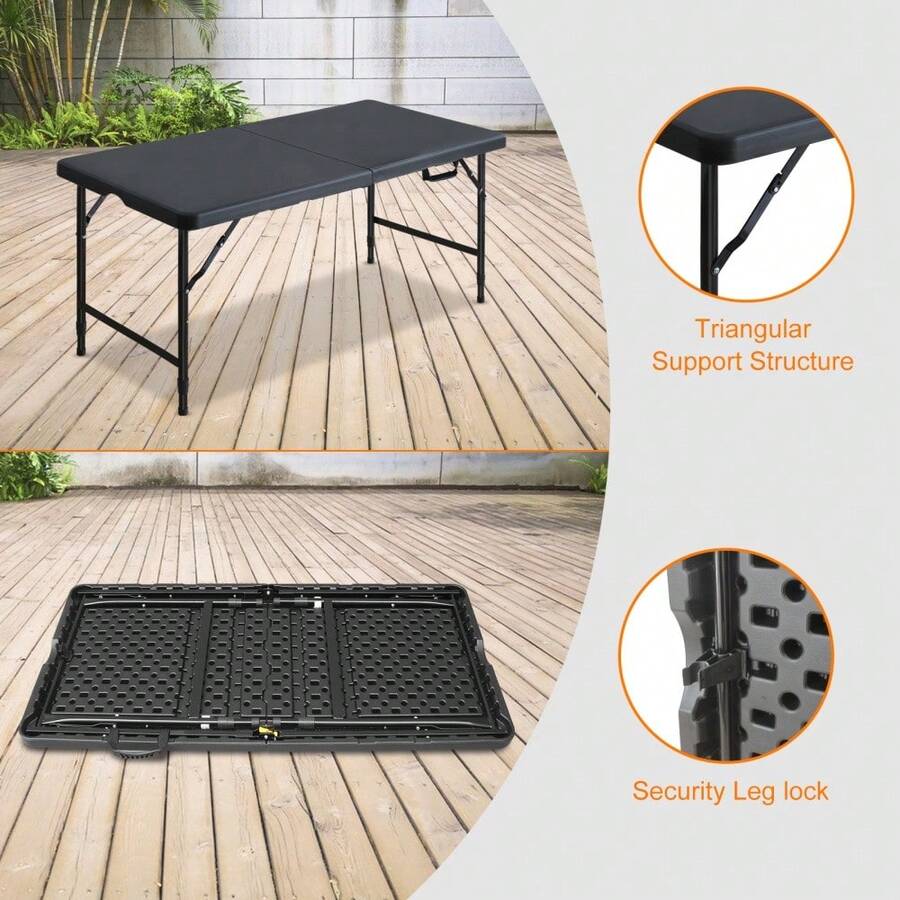 Outdoor Dining Tables - Black - View 1