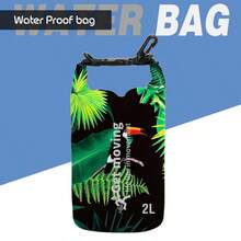 Digital Print Waterproof Bag, Suitable For Beach, River Trekking, Snorkeling, Swimming, Outdoor Travel, Single/Double Shoulder Storage Bucket Bag
