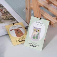 5 piezas de 4.3"X2.8" Bolsas de Sachets perfumadas, diseño de animales de dibujos animados lindos con cuerda colgante, fragancias de hierba de limón, lavanda, limón, océano, jazmín, adecuadas para armarios, cajones, automóviles, regalos, Día de la Mujer, artículos esenciales de viaje, recuerdos de boda, Y2k, dormitorio, accesorios de automóvil para mujeres, decoración de cocina, cosas lindas - Multicolor - Ver 6