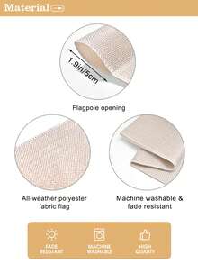 1PC Easter Cute Dog With Bunny Hat Garden Flag, "HAPPY EASTER" Egg & Flower Decor Flag, Outdoor Yard Holiday Decoration Flag (Flagpole Not Included) - Multicolor - View 6