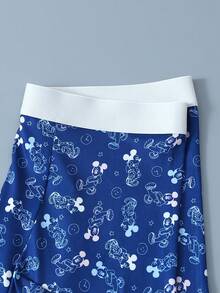 1pc Disney Cartoon Print Underwear-Soft-Comfortable, Letter Elastic Waistband, Casual Men's Underwear - Multicolor - View 4