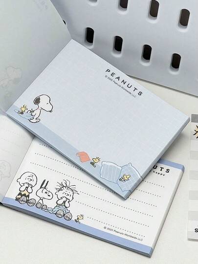  1pc Cute Cartoon Snoopy Notebook For Students, High Looks, Removable, Portable Diary Notebook, Pocket Notebook, Random Style, New Year's Gift, Valentine's Day Gift, Easter Gift