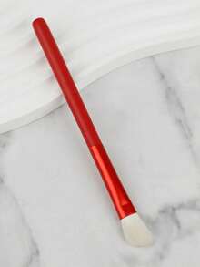 化妆刷，刷毛柔软灵活，圆头设计，易于涂抹，可实现渐变晕染和色彩无缝过渡，1支装 - 紅色 - 查看 6