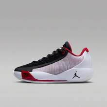 Nike Unisex Youth Cushioned Shock-Absorbing Basketball Sneakers - Black/White/Red - View 2