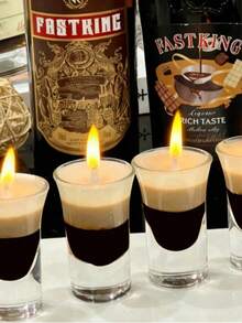 Conjunto de 3 velas aromáticas B52 Bomber Vodka Cocktail, Baileys Sweet, Coffee Lily Candles, Vela, Vela Perfumada, Vela Decorativa, Velas de Soja, Presente para Melhor Amiga, Presente para Mulher, Presente de Inverno, Velas para Decoração de Casa. Enfeites para Velas, Decorações, Velas. - Tamanho Único - Ver 4