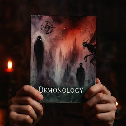 Demonology Handbook Grimoire Journal | Overview Of Demons, Possession & Exorcism | Occult Research Journal For Witchcraft, Wicca & Spiritual Exploration | Dark Aesthetic Ritual & Shadow Work Journal