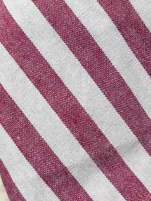1/2/6pcs Korean Style Striped Ruffle Linen Napkins, Suitable For Valentine's Day, Wedding, Daily Use - Multicolor - View 11