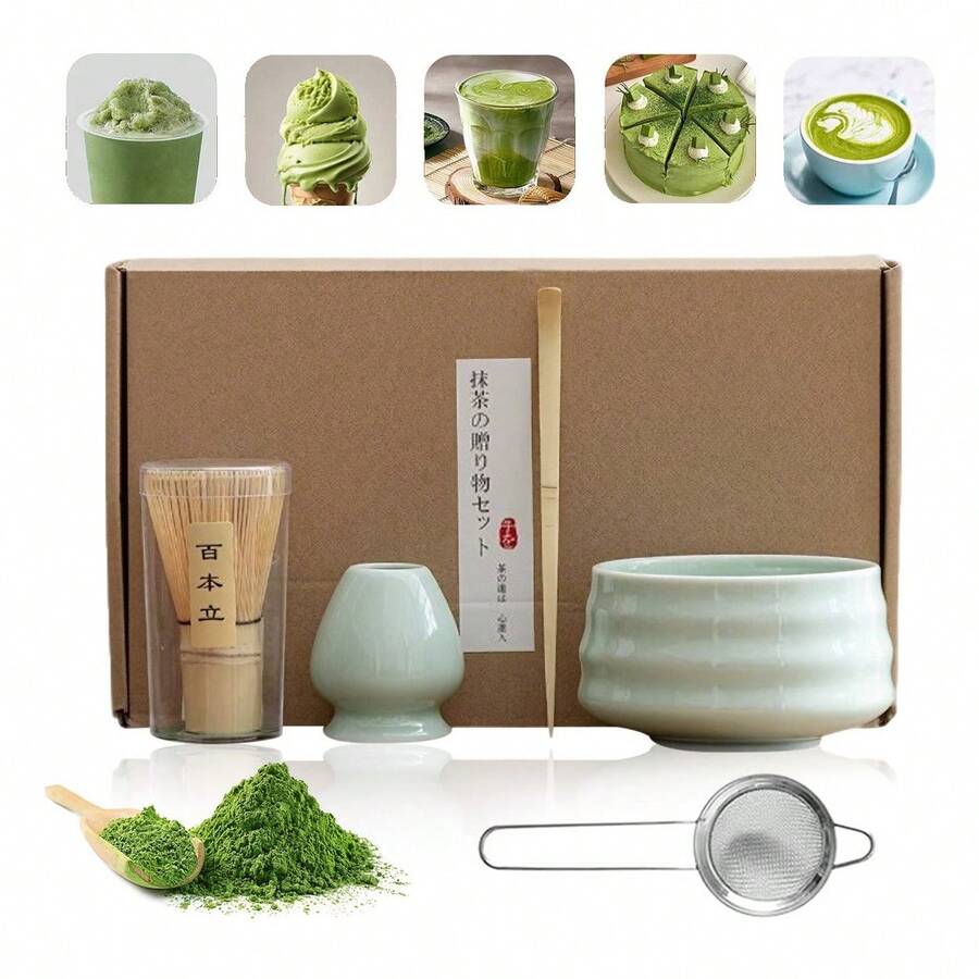 TendenciaJuego De Té Matcha Japonés Set De Batidor Tazón HerramientasCalidad premium - Agua - Ver 1
