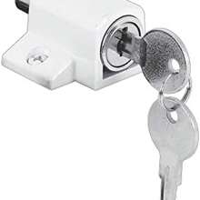 Prime-Line Products - Cerradura con llave para puerta corredera, 1-3/4", Blanco acabado - blanco acabado - Ver 2