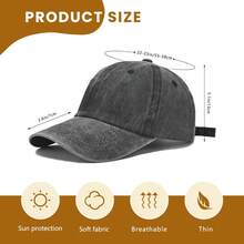 Costco Wholesale Vintage Washed Baseball Cap - Printed Logo Adjustable Hat - Color 1 - View 6