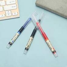 1pc/3pcs/5pcs/10pcs Quick-Drying Signature Gel Ballpoint Pen, 0.5mm Black/Blue/Red Ink, Suitable For Office Supplies, Classroom, Drawing, Marker, Stationery, School, Birthday, Holiday, Party Gifts - Multicolor - View 4