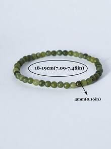 1pc 4mm Mini Energy Stone Charm Bracelet, Natural Stone Layered Bracelet, Agate Beads Yoga Healing Bracelet Jewelry For Women Men Best Friend Gift, Festival Gifts - Multicolor - View 46