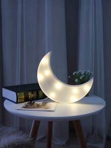 Luces con forma de luna y estrellas con batería LED, iluminación ambiente blanca cálida para el hogar, fiestas, decoración de Ramadán, adecuada para dormitorio, fiesta, boda, decoración festiva - Multicolor - Ver 8