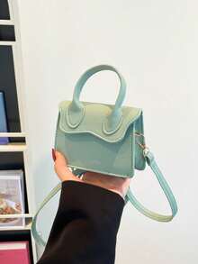 1pc New Minimalist Style Mini Crossbody Bag, Casual Chic Fashion. Featuring Zipper Design, Adjustable Shoulder Strap, Suitable For Shopping Or Travel. Can Easily Fit Daily Essentials, A Versatile Fashion Item Suitable For Various Styles And Occasions. Its Multifunctionality Makes It A Perfect Gift For Ramadan. - Simple Handbag - View 16