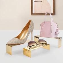 Gold Acrylic Display Tube Rack Jewelry Stand For Stacking Jewelry Snacks Figurines Small Items Sturdy - Gold - View 8