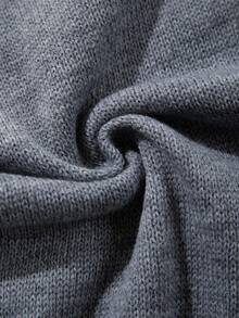 Women's Solid Color Minimalist Casual Commute Versatile Sleeveless Knit Vest Top, V-Neck Ribbed Sweater, Grey, Spring/Summer - Grey - View 11