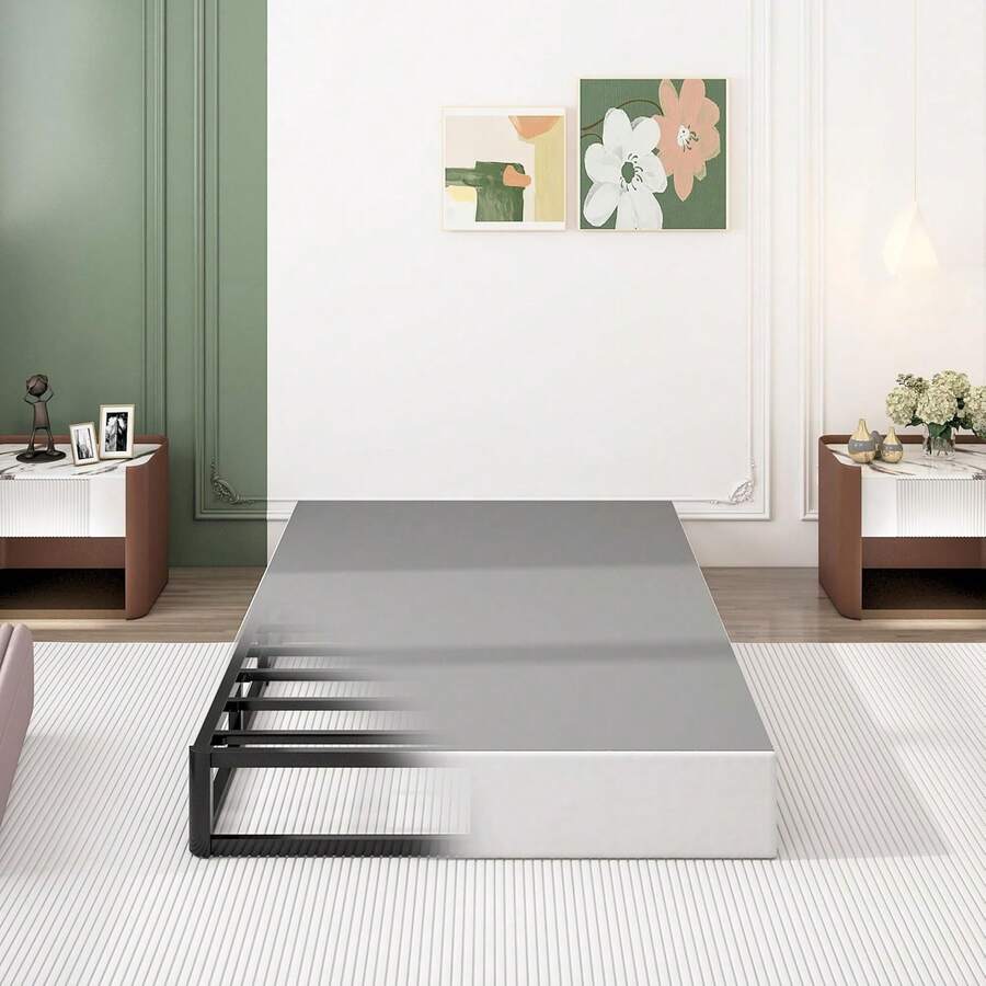 9 Inch Box Spring For Queen Bed, Heavy Duty Metal Mattress Foundation, 3000 Lbs Capacity, High Profile, Noise-Free, Easy Assembly With Fabric Cover,Bed Frame,Bed,Bedroom Furniture - 女王 - 查看 1