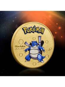 pokemon Monedas de metal de Pokémon, monedas de metal de Pikachu, Charizard, Mewtwo, Pikachu, tarjetas de colección de juego redondas, juguetes de anime - Multicolor - Ver 16