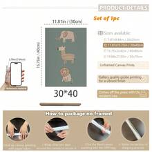 Tranh vải treo tường cho bé – Màu xanh lá cây nhạt, hình động vật phong cách Bohemian, trang trí phòng trẻ em kiểu thảo nguyên Canada: Tranh treo tường phong cách Bohemian với hình động vật tông màu đất, tranh có khung, hoàn hảo để trang trí phòng chơi, phòng trẻ sơ sinh, phòng bố mẹ, nhà trẻ, phòng bé trai, phòng ngủ bé gái, phòng trẻ em, trang trí ngày Valentine. - Nhiều màu - Xem 18