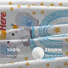 1pc Customizable Rainbow Animal Theme Blanket, White Base With Light Blue Accents, Soft And Washable Polyester Fabric, Suitable For All Seasons And Occasions, Modern Digital Printed Multipurpose Throw Blanket For Sofa, Bed, Car, Tea Room, Bedroom, Bathroom, Living Room, Dining Room, Office, Etc. - Multicolor - View 11