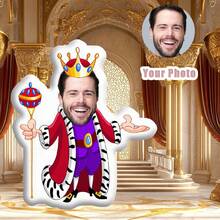 1pc Customized King Pillow - Made With Personalized Face Photo Pillow, Handwash, Suitable For All Seasons, Multipurpose, Zipper Closure Design, Also Suitable For Bedside Decor, Car, Sofa, Double-Sided Printing Design, Ideal Gift For Boyfriend, Family, Friends, Christmas, Halloween, Thanksgiving - Custom Pillow - View 6